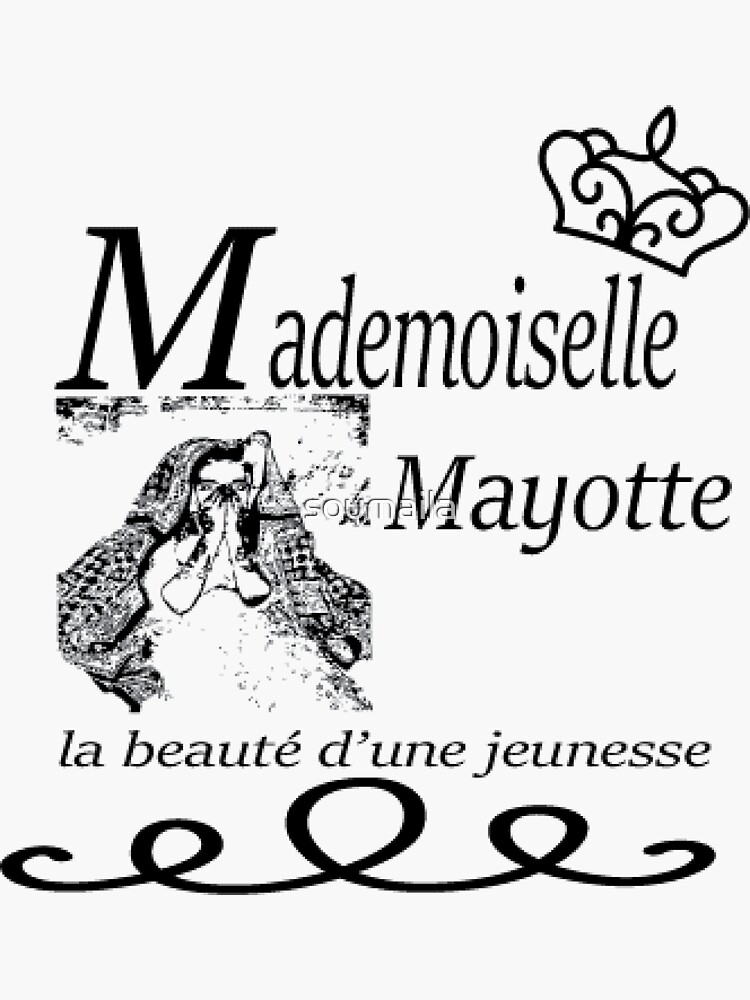 Mayotte Flag Map Sticker Sticker for Sale by Drawingvild