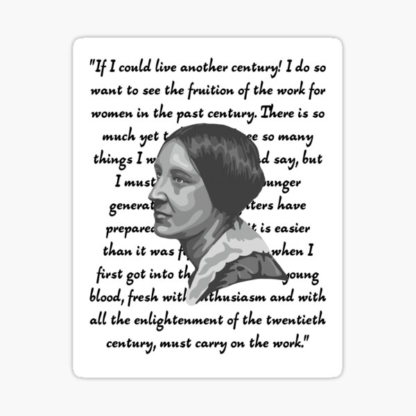 Vista previa del artículo con la obra «Retrato y cita de Susan B. Anthony», diseñado y vendido por Unhinged Heather.