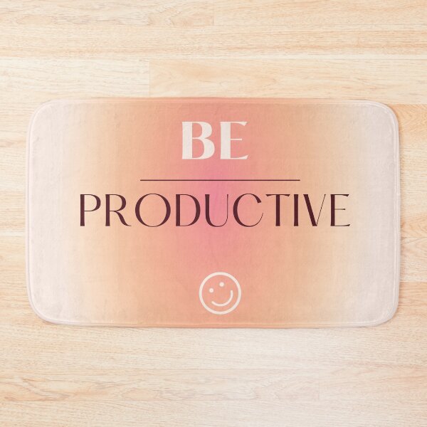 Item preview, be productive smiley gradient background designed and sold by Talitha Marya.
