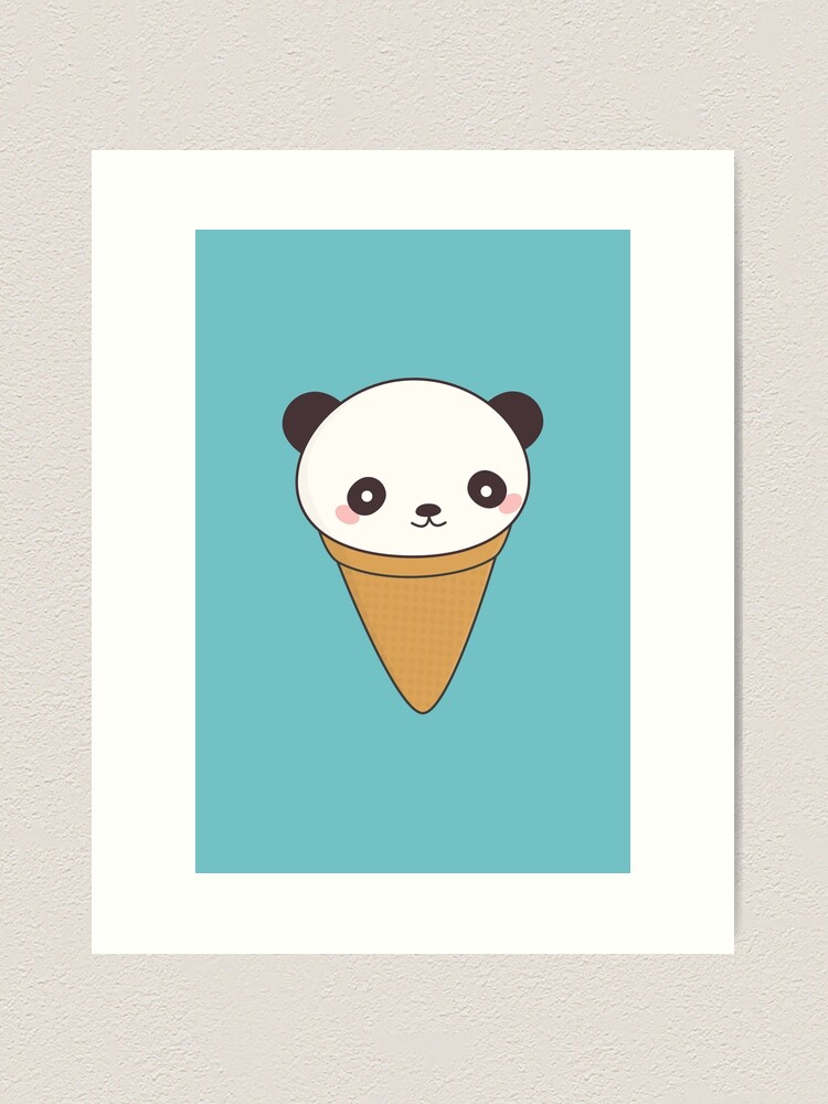 HOW TO DRAW A ICE CREAM PANDA EASY - HOW TO DRAW A PANDA KAWAII 