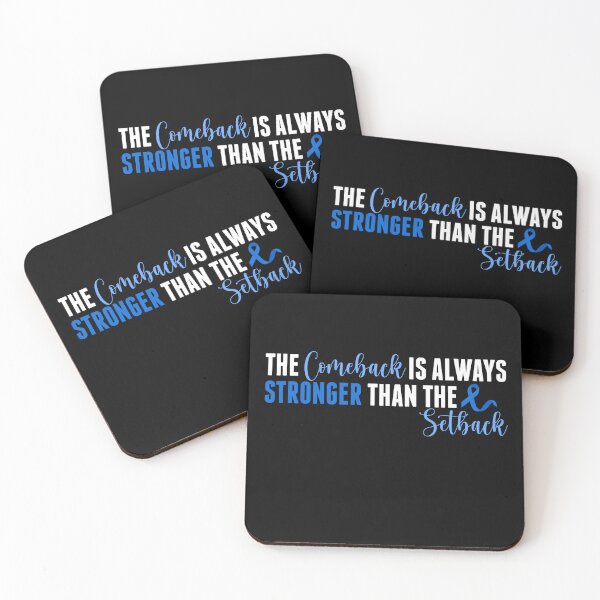Item preview, The Comeback Is Stronger Than The Setback Colon Cancer Awareness designed and sold by cssdru.
