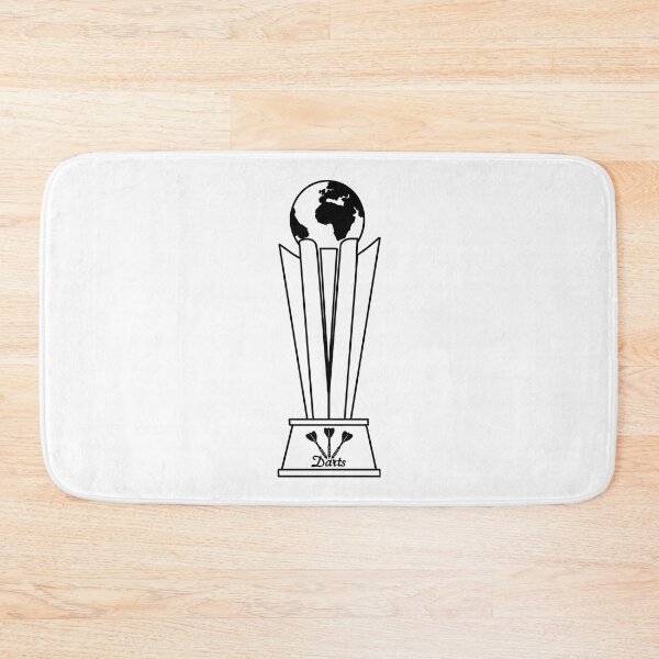 Artikelvorschau, Umriss der Darts-Weltmeister-Trophäe (helle Gegenstände) entworfen und verkauft von FlawlessCheese.