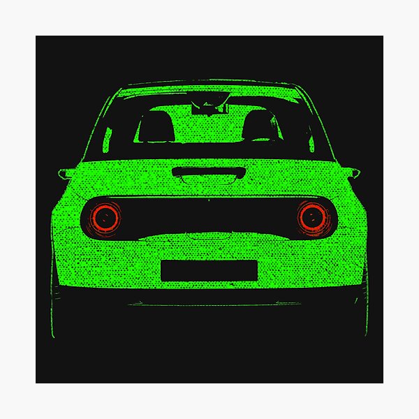 Item preview, Electric car e vehicle modern vintage pop art designed and sold by marosi.