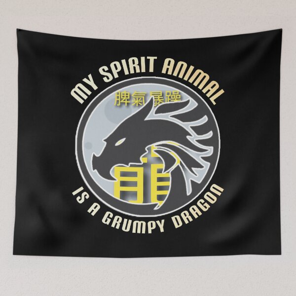 Item preview, My spirit animal is a grumpy dragon. designed and sold by Umiska.