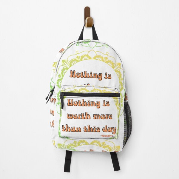 Item preview, Nothing is worth more than this day-positive saying in orange, green and yellow. designed and sold by Mary Egan.