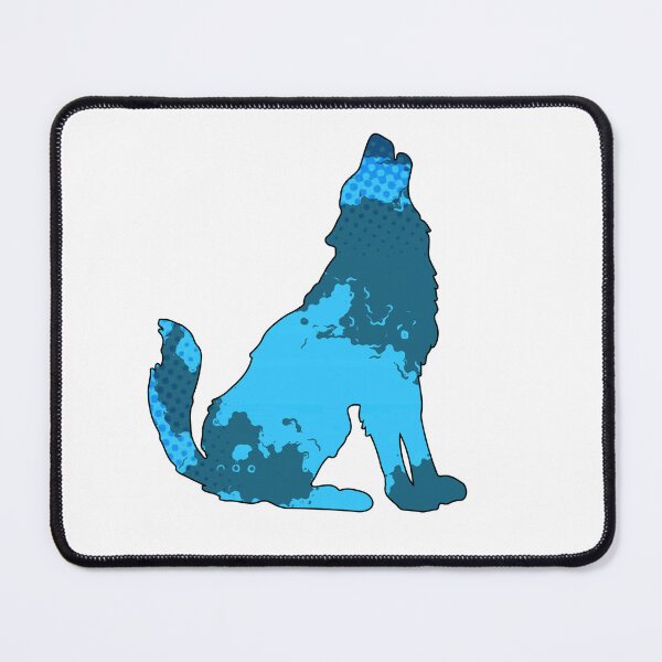 Item preview, Howling Wolf silhouette blue moon designed and sold by outkast-oasis.