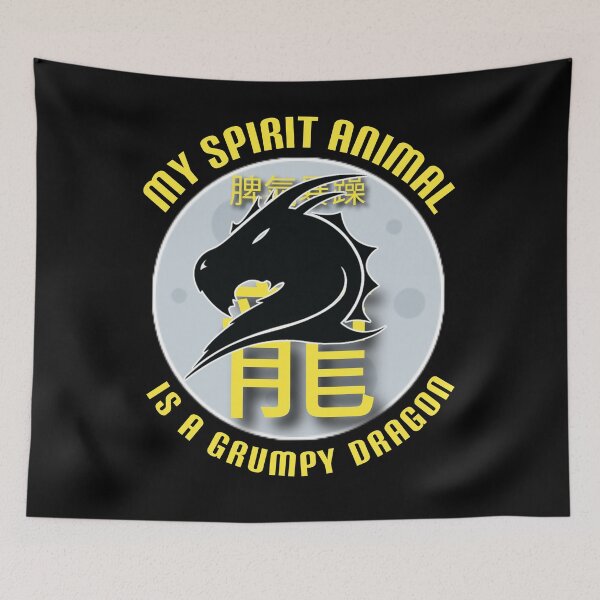 Item preview,  My spirit animal is a grumpy dragon. designed and sold by Umiska.
