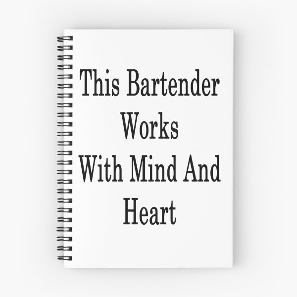 Item preview, This Bartender Works With Mind And Heart designed and sold by supernova23.