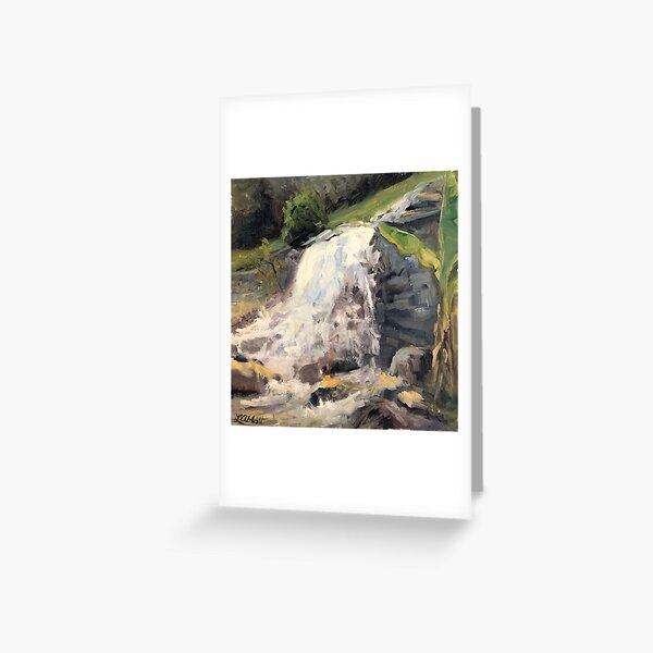 Crashing at Lake Garda Greeting Card