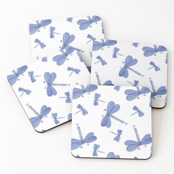 Item preview, Periwinkle Watercolor Dragonflies designed and sold by HildegunStudio.