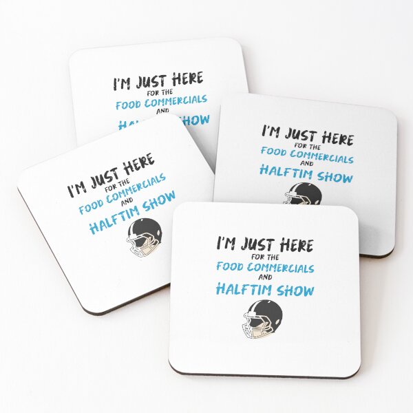 Item preview, i'm just here for the food commercials and halftime show sarcastic love football designed and sold by KHELISTORE.