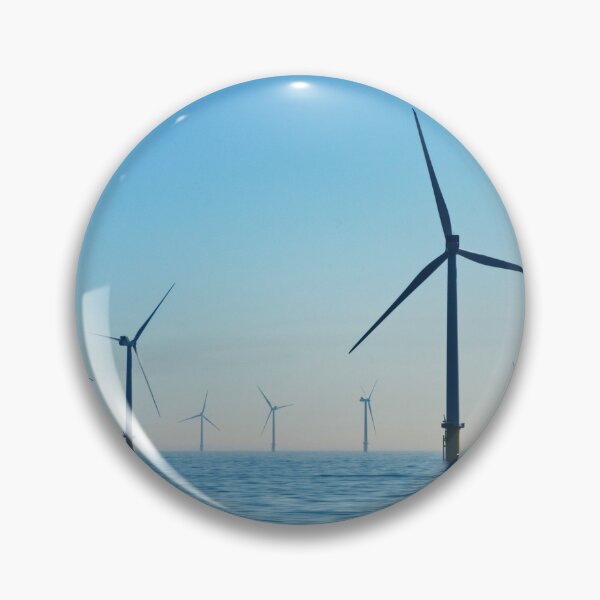 Item preview, Windmill on blue ocean designed and sold by EngineersArt.