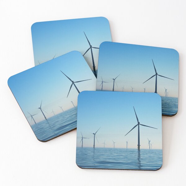 Item preview, Windmill on blue ocean designed and sold by EngineersArt.