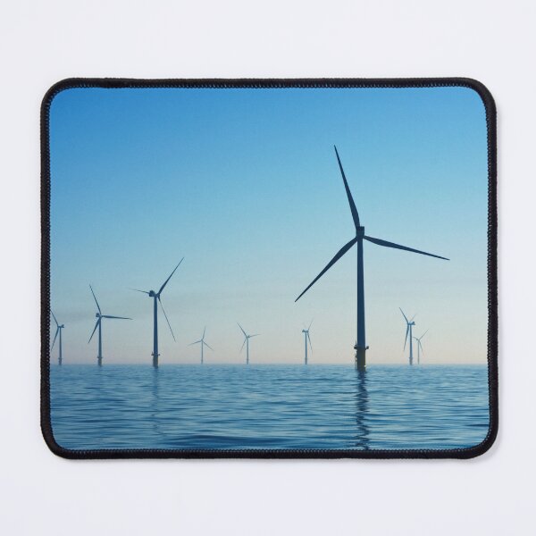 Item preview, Windmill on blue ocean designed and sold by EngineersArt.