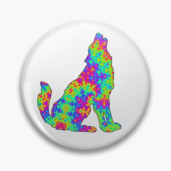 Item preview, Howling Wolf Psychedelic fractal designed and sold by outkast-oasis.
