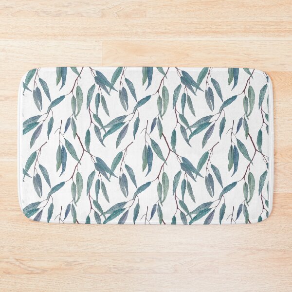 Item preview, Eucalyptus leaves on white designed and sold by LavishSeason.