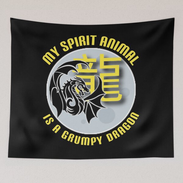 Item preview,  My spirit animal is a grumpy dragon. designed and sold by Umiska.