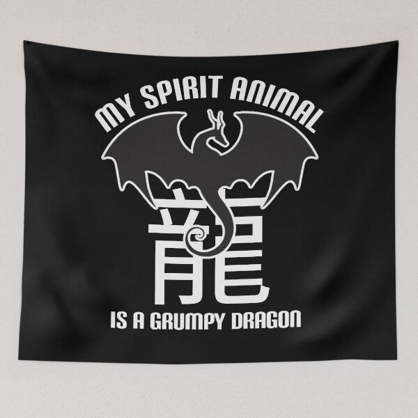 Item preview,  My spirit animal is a grumpy dragon. designed and sold by Umiska.