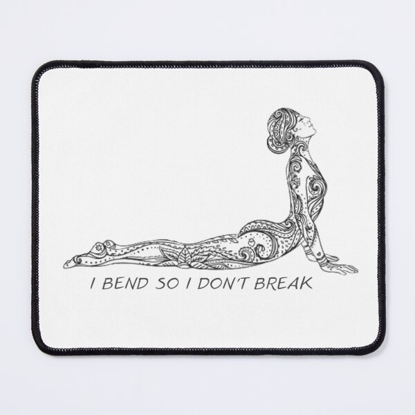 Item preview, I bend so I don't break yoga quote designed and sold by soniaaseguin.