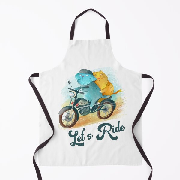 Item preview, Let's Ride Dog & Cat on Motorcycle designed and sold by HappyLifeCreate.