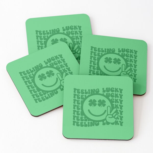 Item preview, Feeling Lucky Happy Face, Saint Patricks Celebration,Irish Lucky Four Leaf clover,Peace signe T-shirt and Mug designed and sold by Eddyed.