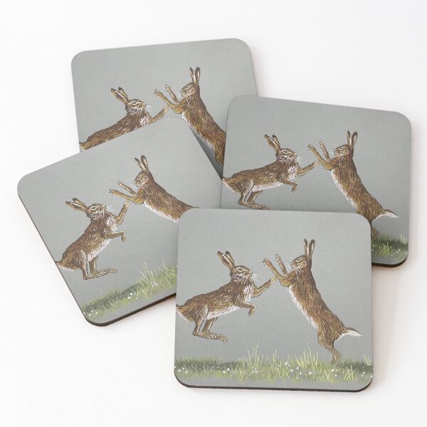 Item preview, Boxing Hares designed and sold by TheArtery2010.