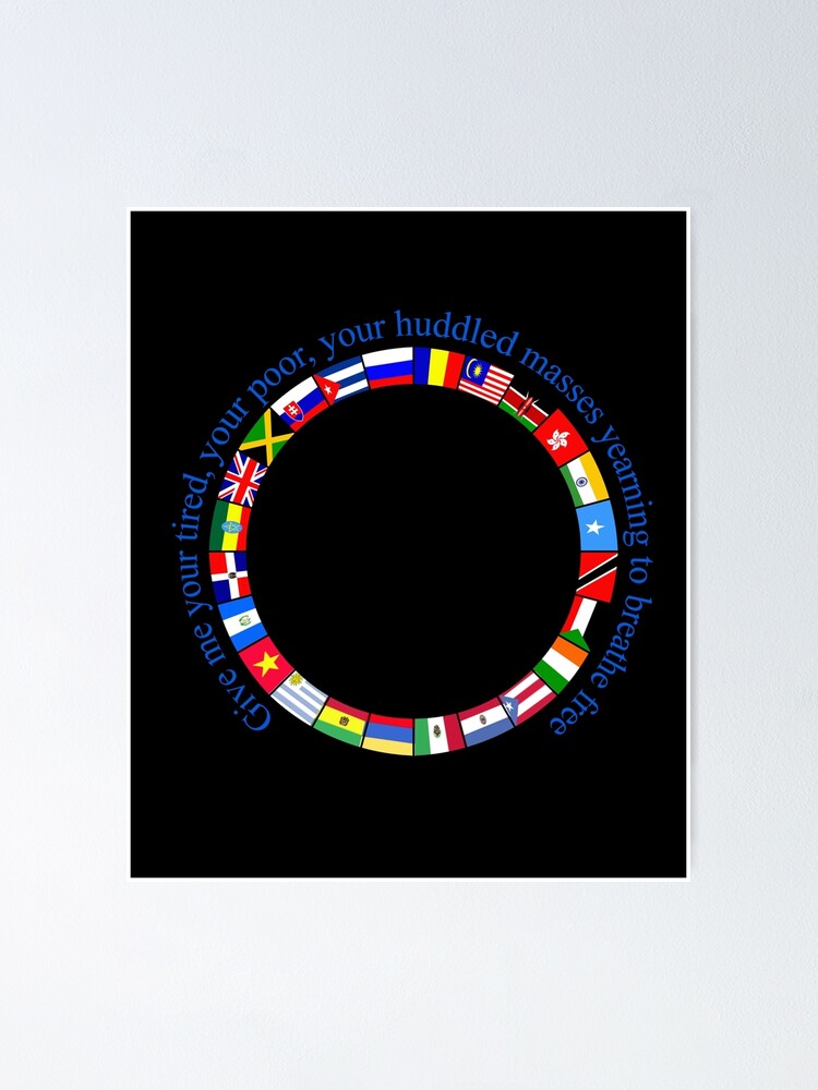  statue of liberty quote give me your tired your poor poster for sale