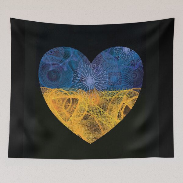 Item preview, Spirograph love for Ukraine designed and sold by RachelEDesigns.