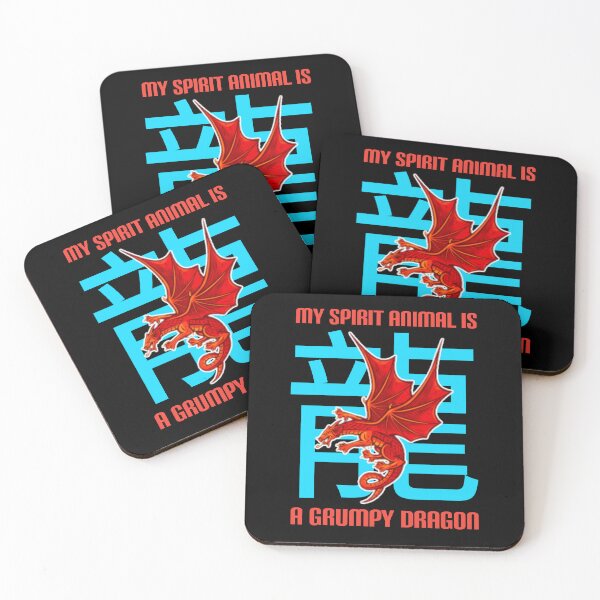 Item preview, My spirit animal is a grumpy dragon. designed and sold by Umiska.