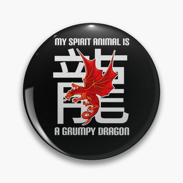Item preview, My spirit animal is a grumpy dragon. designed and sold by Umiska.