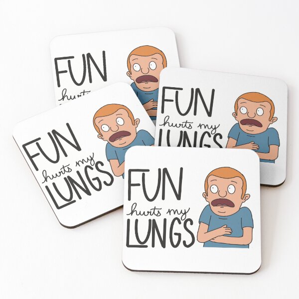 Item preview, Regular Sized Rudy Fun Hurts my Lungs Sticker designed and sold by HistoricalNerdy.