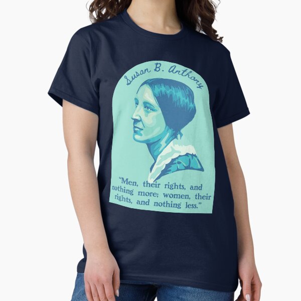 Vista previa del artículo con la obra «Retrato y cita de Susan B. Anthony», diseñado y vendido por Unhinged Heather.