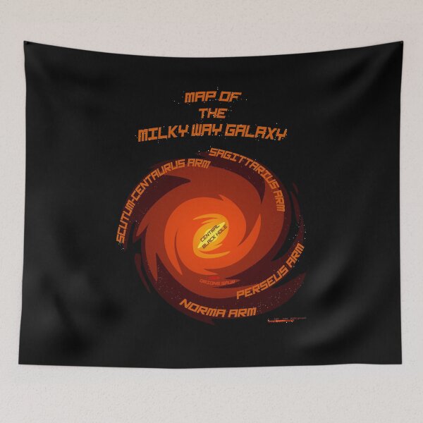 Item preview, Map of the Milky Way Galaxy - Orange designed and sold by jc007.