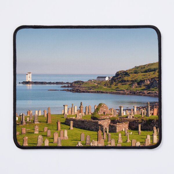 Item preview, Port Ellen Lighthouse and Kilnaughton Chapel Cemetry designed and sold by IslayFineArt.