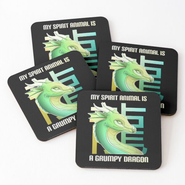 Item preview, My spirit animal is a grumpy dragon. designed and sold by Umiska.