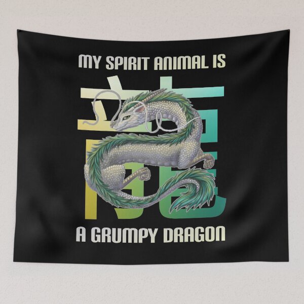 Item preview, My spirit animal is a grumpy dragon. designed and sold by Umiska.