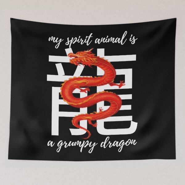 Item preview,  My spirit animal is a grumpy dragon. designed and sold by Umiska.