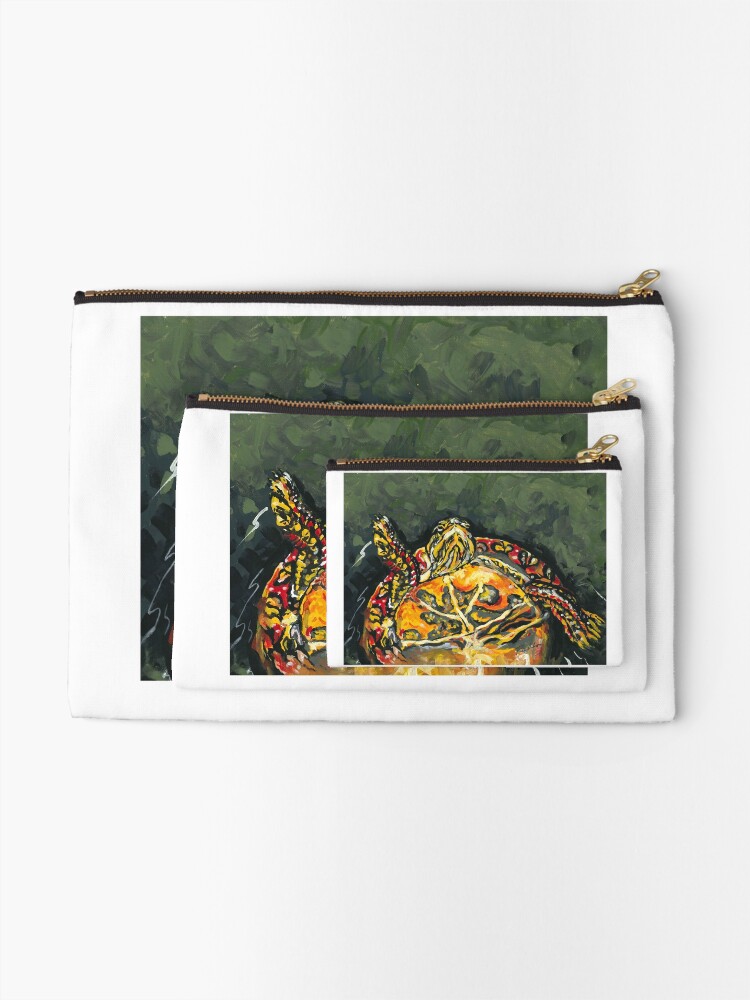 Thumbnail 2 of 4, Zipper Pouch, Michigan Painted Turtle designed and sold by ROBINPELTON.