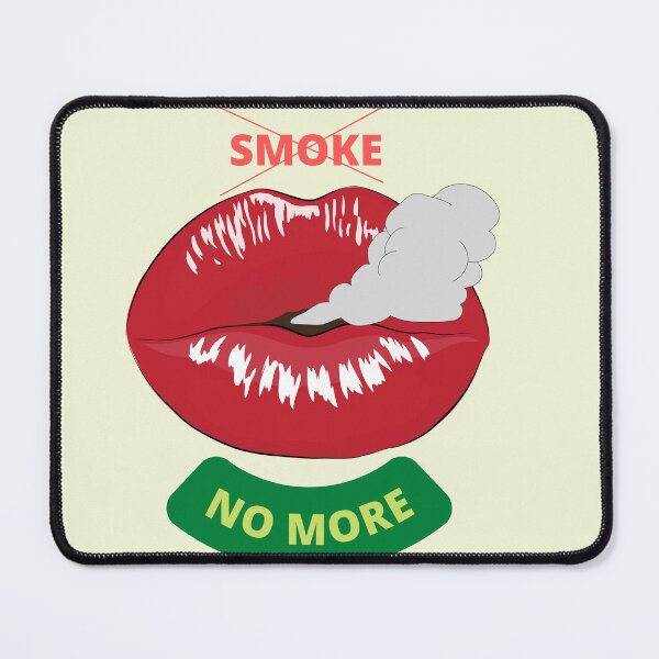 Item preview, Smoke, No More, Red Lip Design designed and sold by MindsetDesign.