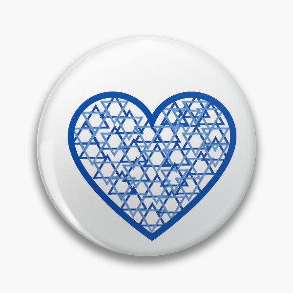 Item preview, Jewish Star Heart -- Star of David filled Heart designed and sold by NJGDesigns.