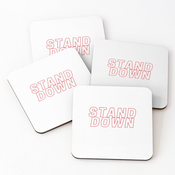 Item preview, Red And White Stand Down designed and sold by weandthem.
