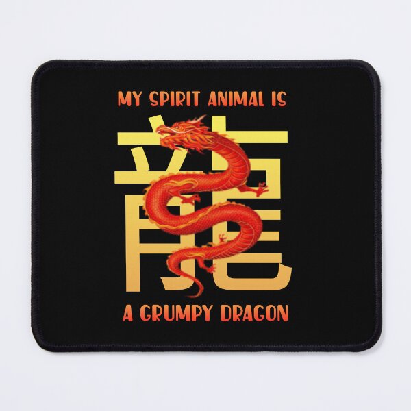 Item preview, My spirit animal is a grumpy dragon. designed and sold by Umiska.