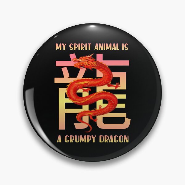 Item preview,  My spirit animal is a grumpy dragon. designed and sold by Umiska.
