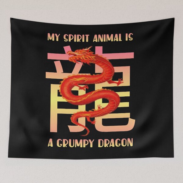 Item preview,  My spirit animal is a grumpy dragon. designed and sold by Umiska.
