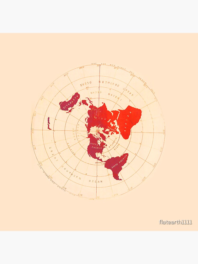 flat earth azimuthal map