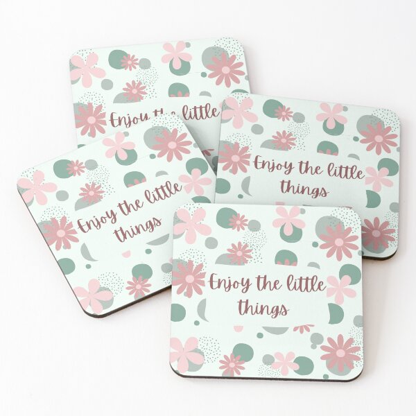 Item preview, Enjoythelittlethings, inspirational life quote and cute floral design ( colour palette,color palete designed and sold by Sanaura.