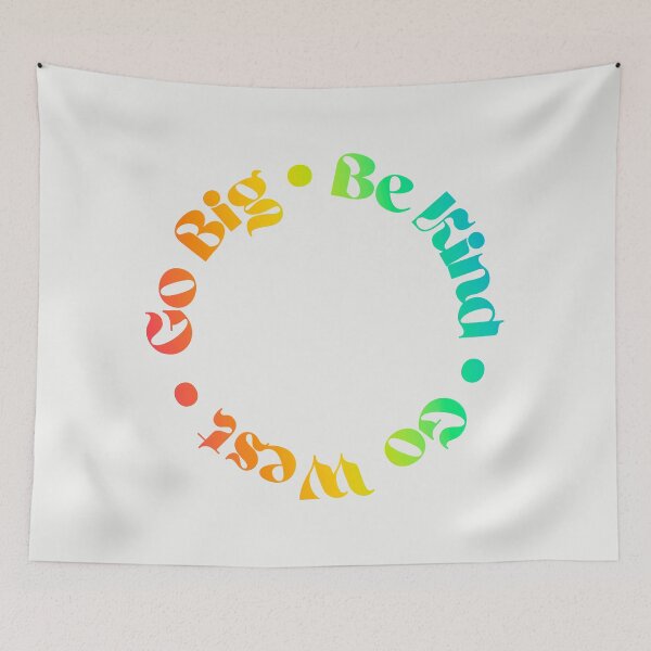 Item preview, go big, be kind, go west (nina west) designed and sold by tessismore.
