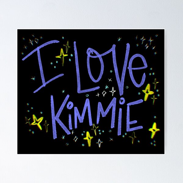 Item preview, I LOVE KIMMIE NAME PURPLE designed and sold by GIVENGRACE.ART.