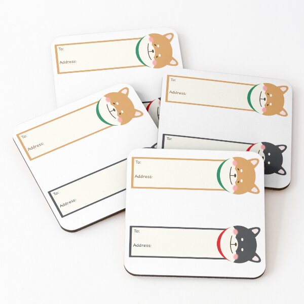 Item preview, Shiba Mail Address Receiver Sticker designed and sold by takenoko-3.