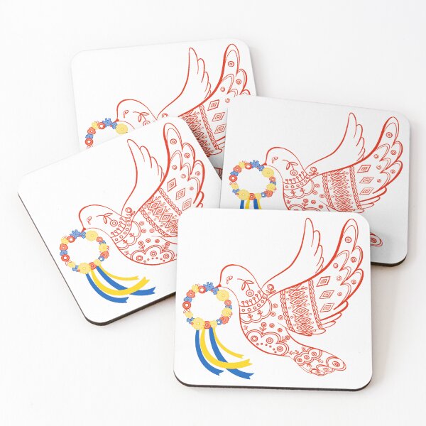Item preview, Peace Dove inspired by the work of Maria Prymachenko - all proceeds donated designed and sold by UkraineCourage.